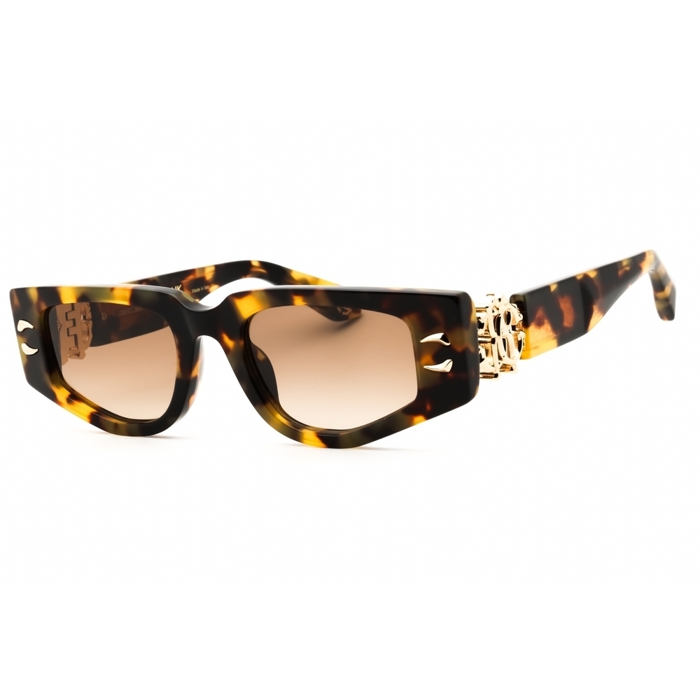 Roberto Cavalli 594207 Sunglasses Matt Yellow Havana Acetate Oval